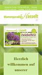 Mobile Screenshot of blumenparadieshasselt.de